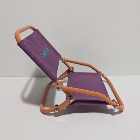American Girl Doll Adventure Campfire Set Fold Up Camp Chair Beach Lounger - Picture 3 of 9